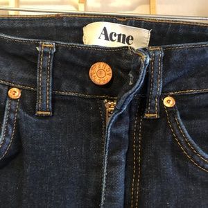 ACNE dark wash skinny jeans - High waisted